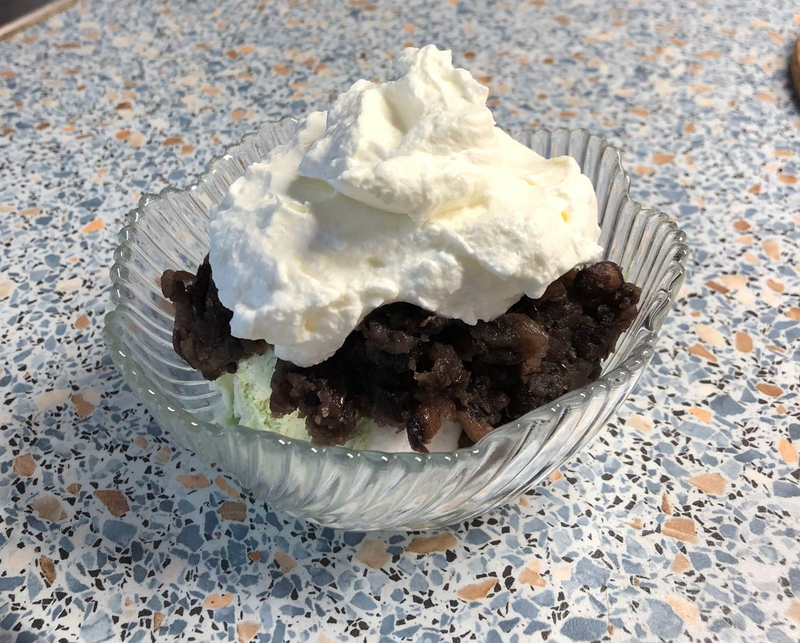 Whatever whipped cream you like - make your own, buy it in spray - up to you.
